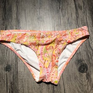 Victorias Secret Pink/Orange/Yellow Bikini Bottoms